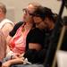 Camp Take Notice residents Alanna Gehringer and her fiancee Anthony sit together during a prayer vigil in support of Camp Take Notice at St. Mary Student Parish on Thursday night.  Melanie Maxwell I AnnArbor.com